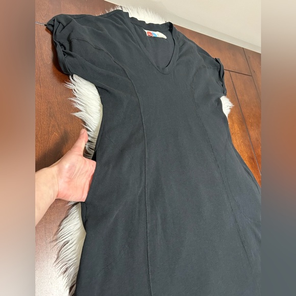 Free People Beach Size XS Meadow Tee Dress Black Oversized Cotton - Picture 8 of 16